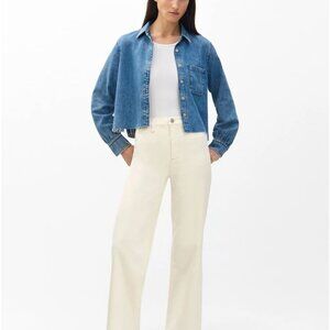 Rag&Bone Hadley Wide-Leg Jeans Flexi in Ecru Brand New